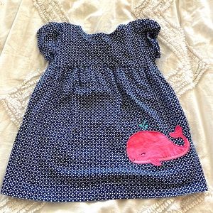 Carters blue whale dress 12 months